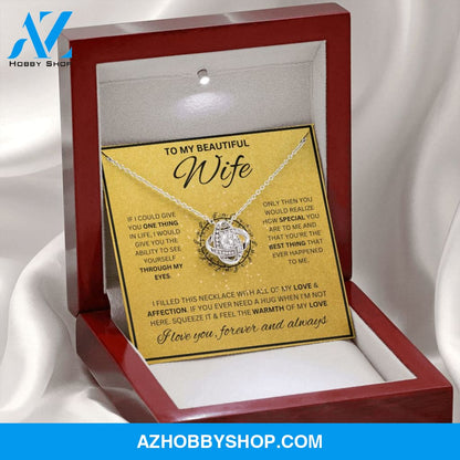 To My Wife Necklace For Women Love Knot