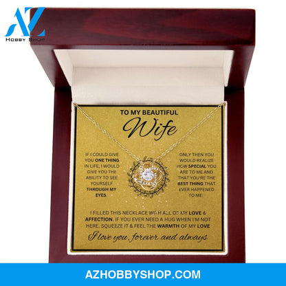 To My Wife Necklace For Women Love Knot