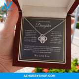 To Our Future Daughter - We Love You - Love Knot Necklace