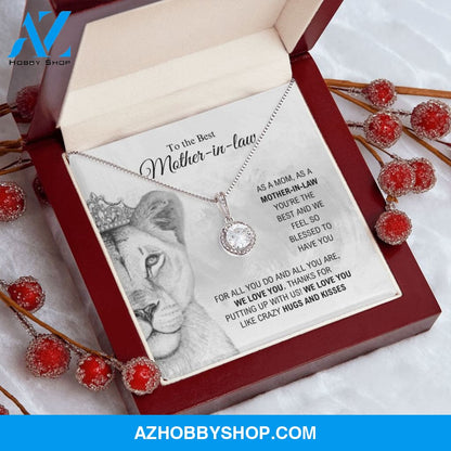 To The Best Mother-In-Law - Hugs And Kisses - Eternal Hope Silver Necklace