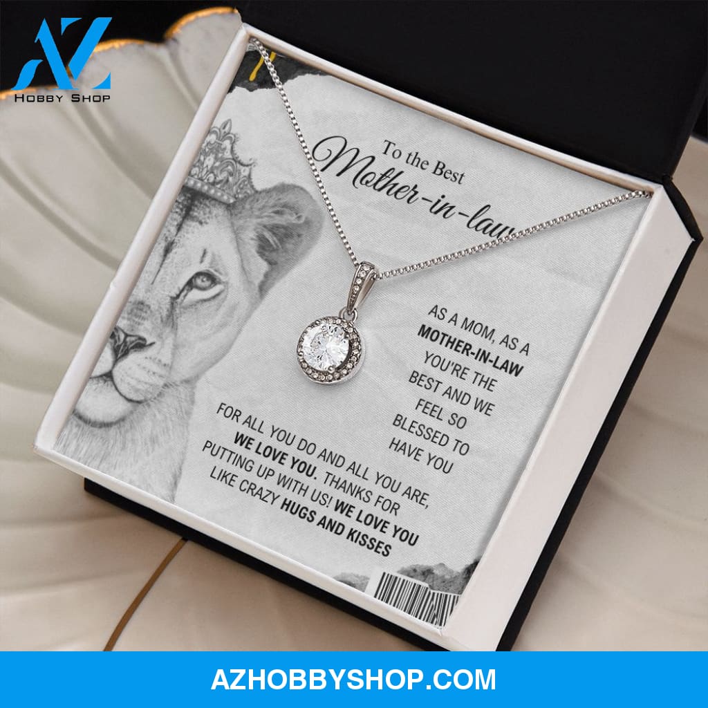 To The Best Mother-In-Law - Hugs And Kisses - Eternal Hope Silver Necklace