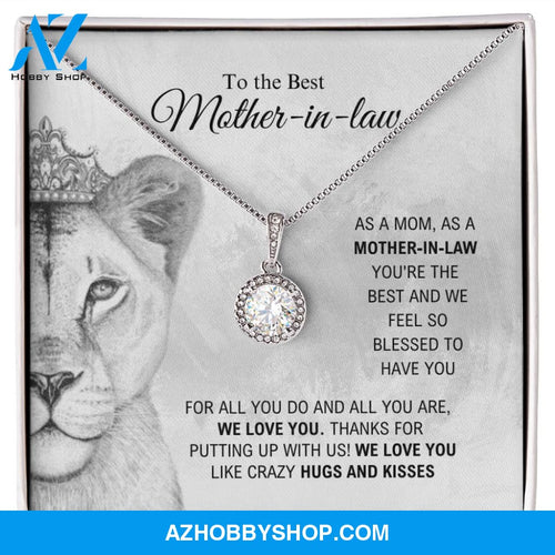 To The Best Mother-In-Law - Hugs And Kisses - Eternal Hope Silver Necklace