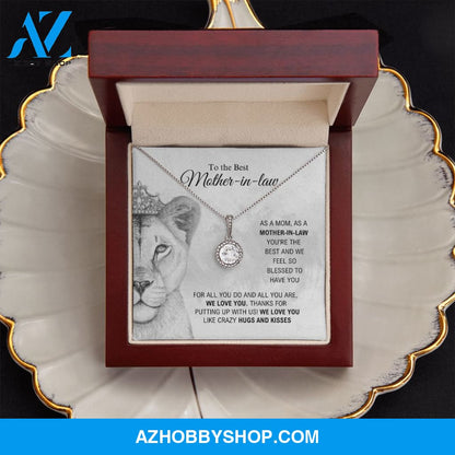 To The Best Mother-In-Law - Hugs And Kisses - Eternal Hope Silver Necklace
