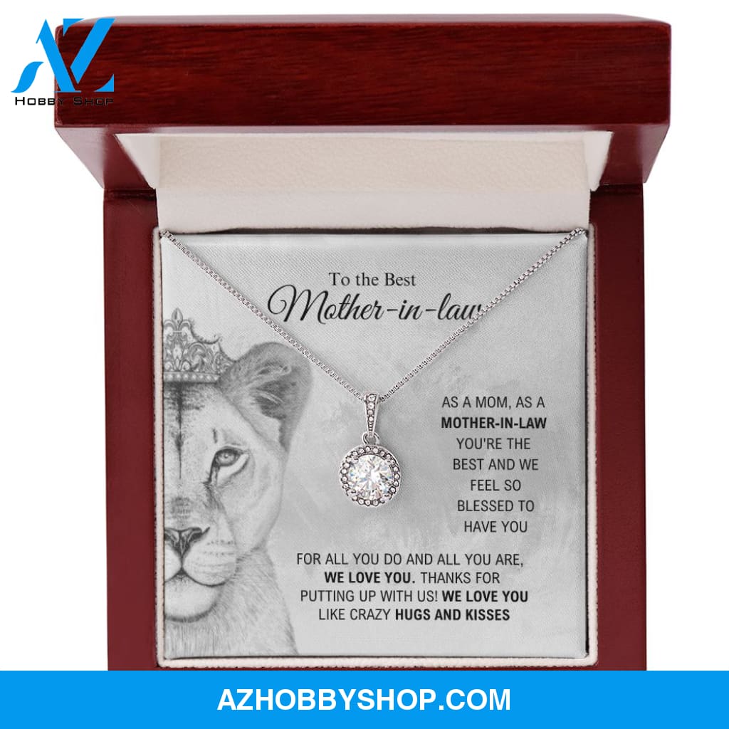 To The Best Mother-In-Law - Hugs And Kisses - Eternal Hope Silver Necklace