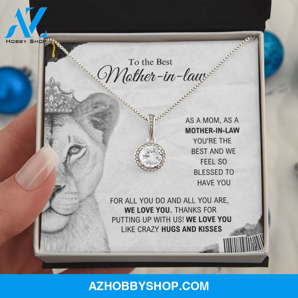 To The Best Mother-In-Law - Hugs And Kisses - Eternal Hope Silver Necklace