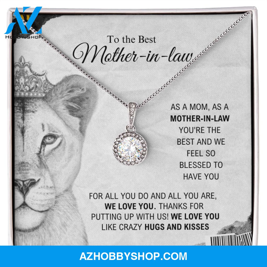 To The Best Mother-In-Law - Hugs And Kisses - Eternal Hope Silver Necklace