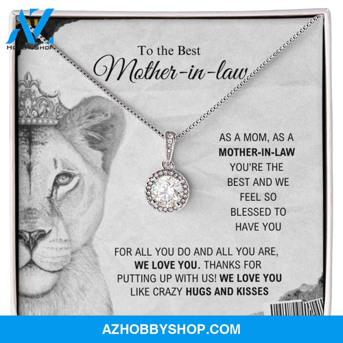 To The Best Mother-In-Law - Hugs And Kisses - Eternal Hope Silver Necklace