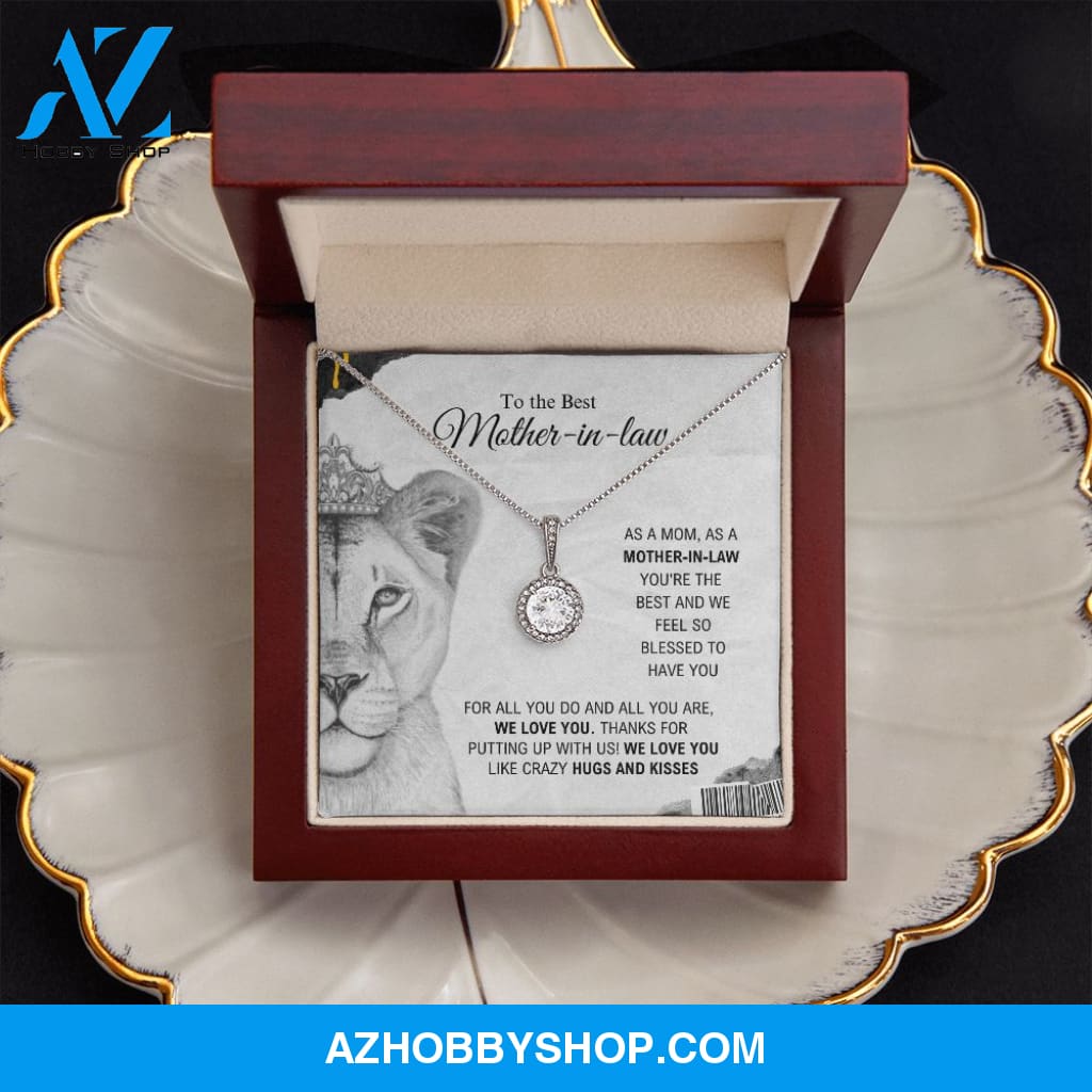 To The Best Mother-In-Law - Hugs And Kisses - Eternal Hope Silver Necklace