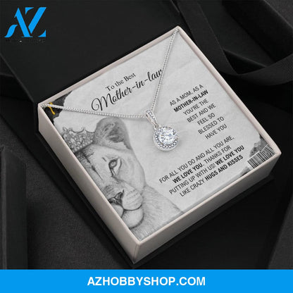 To The Best Mother-In-Law - Hugs And Kisses - Eternal Hope Silver Necklace