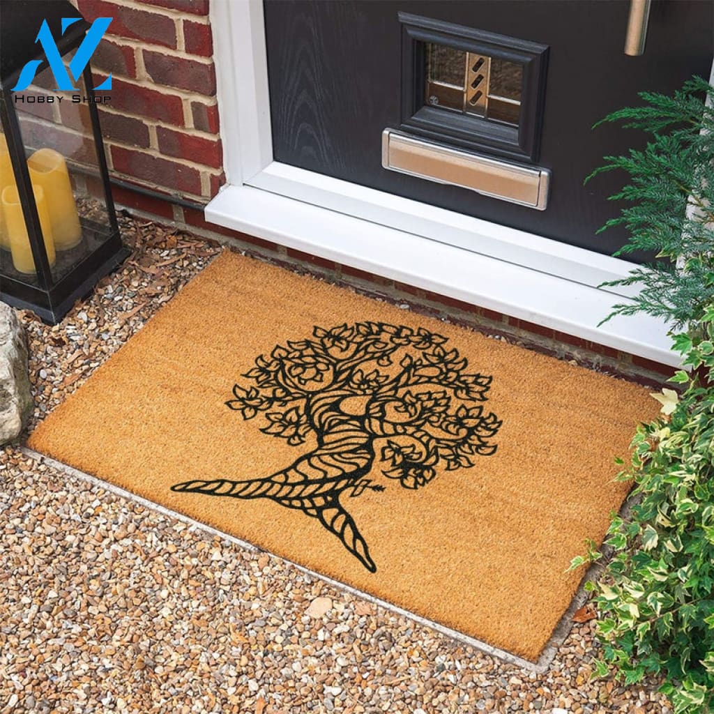 Tree Doormat Housewarming Gift Wedding Gift Personalized Custom Doormat Welcome Door Mat Personalized Gift |