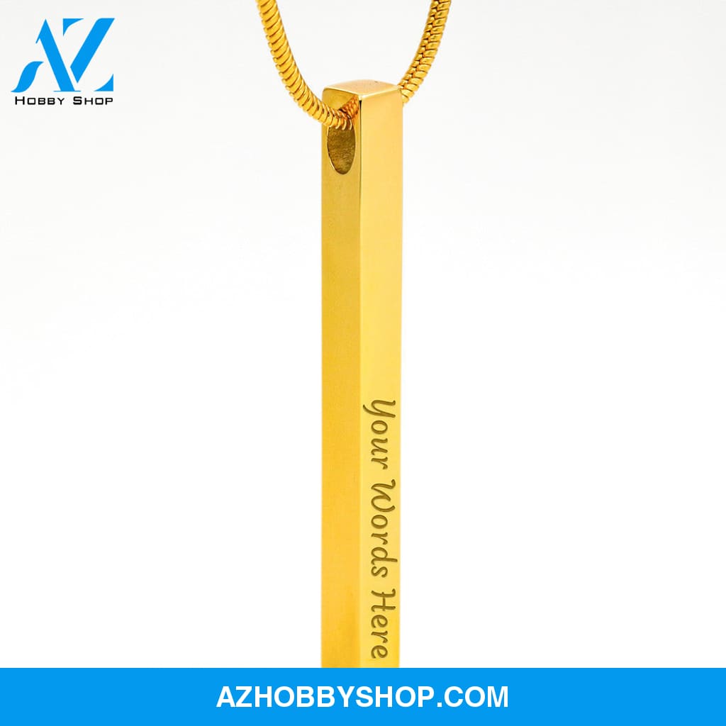 Two Sided Vertical - Necklace