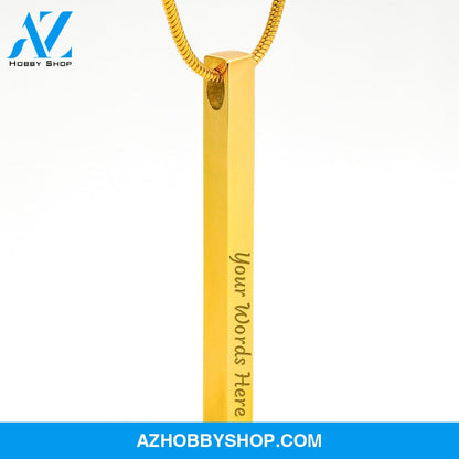Two Sided Vertical - Necklace
