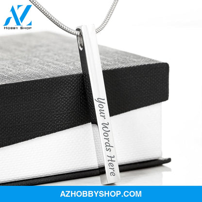 Two Sided Vertical - Necklace