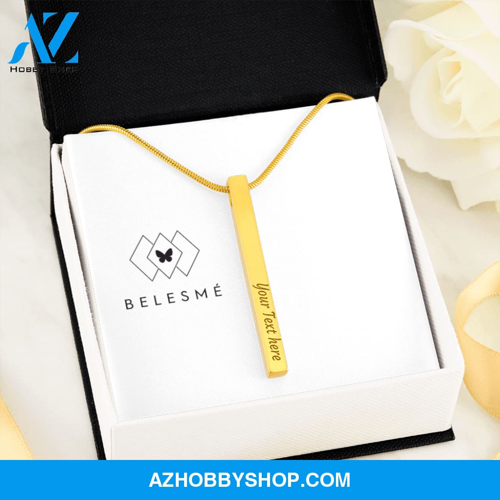 Two Sided Vertical - Necklace