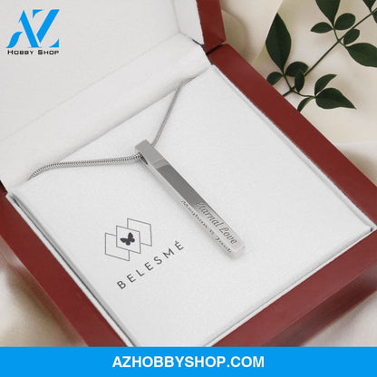 Two Sided Vertical - Necklace