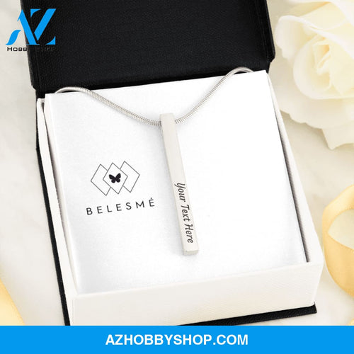 Two Sided Vertical - Necklace
