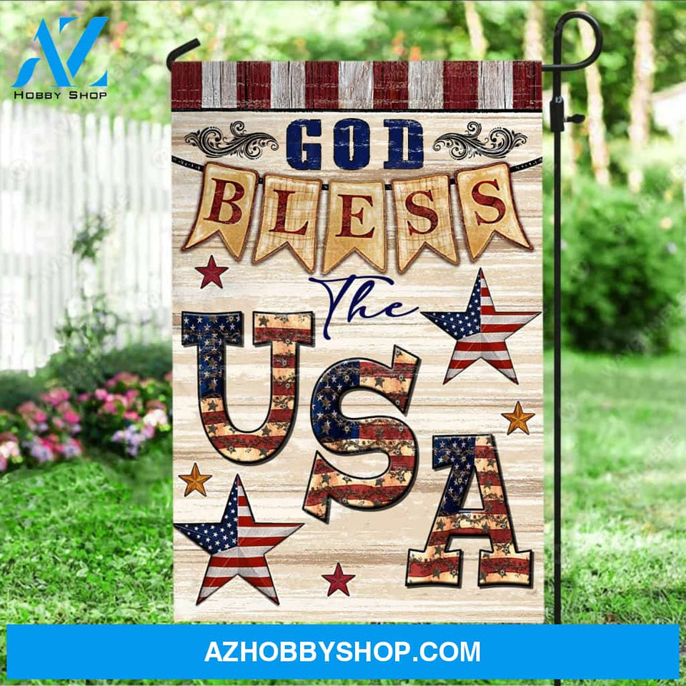 US flag, Amazing star, God bless the USA - Jesus Flag