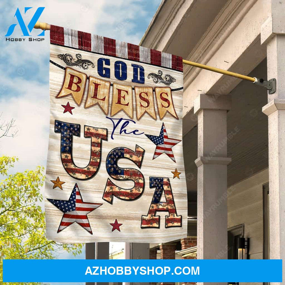 US flag, Amazing star, God bless the USA - Jesus Flag