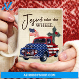 US flag, Awesome truck, Jesus take the wheel - Jesus AOP Mug