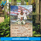 US flag, Cross symbol, Lily flower, I can only imagine - Jesus Flag