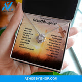 Valentine's Day Gift To My Dearest Granddaughter Love Knot Necklace "Always Keep Me in Your Heart"