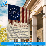 Vintage US flag, White star, We the people - Jesus Flag