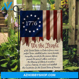 Vintage US flag, White star, We the people - Jesus Flag