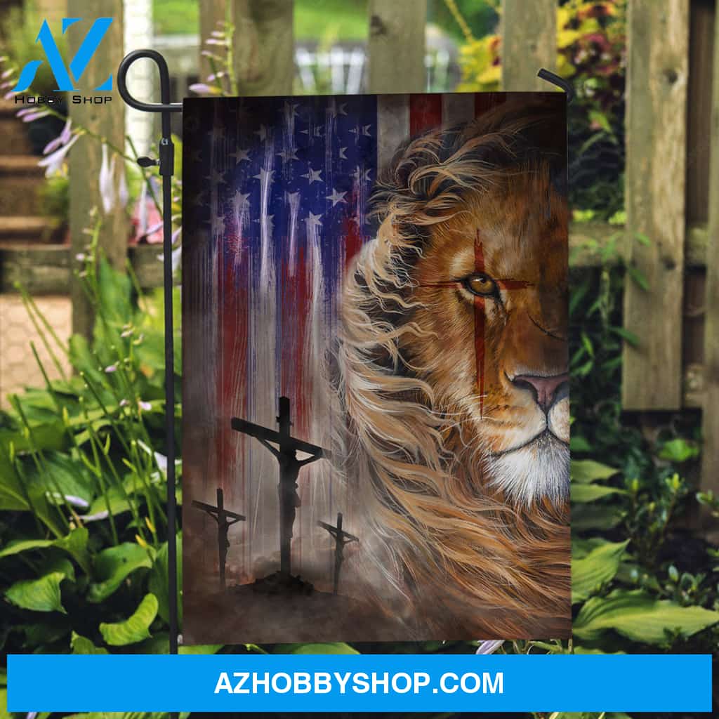 Watercolor lion, Stunning US flag, Jesus on the cross, Lion drawing - Jesus Flag
