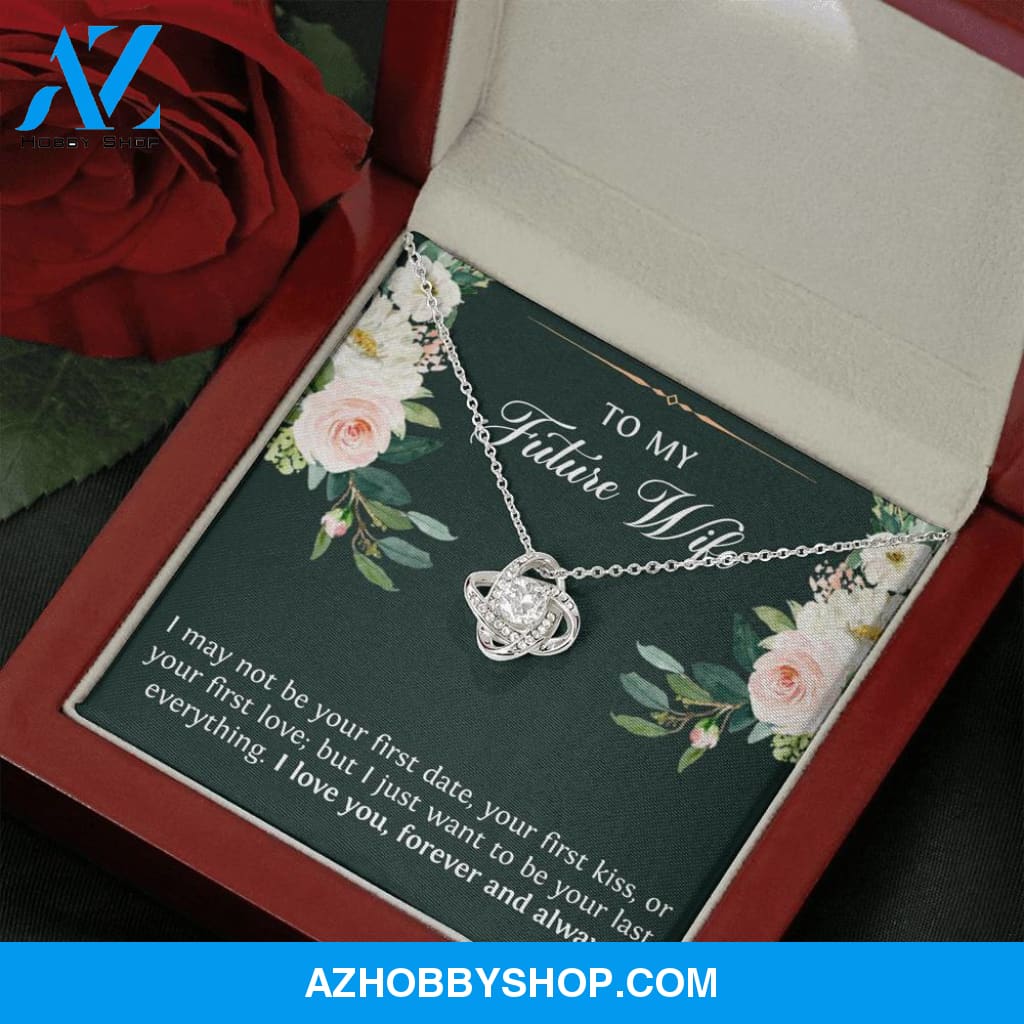 Wedding Bride Gifts from Groom, To My Future Wife, White Gold Necklace, Engagement Jewelry For Wife