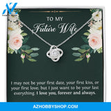 Wedding Bride Gifts from Groom, To My Future Wife, White Gold Necklace, Engagement Jewelry For Wife