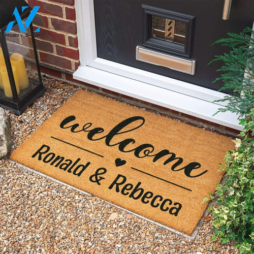 Wedding Gift Personalized Gift New Home Gift Personalized Custom Doormat Welcome Door Mat Housewarming Gift |