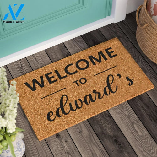 Welcome Door Mat Housewarming Gift Wedding Gift Personalized Gift New Home Gift Personalized Custom Doormat |