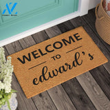 Welcome Door Mat Housewarming Gift Wedding Gift Personalized Gift New Home Gift Personalized Custom Doormat |