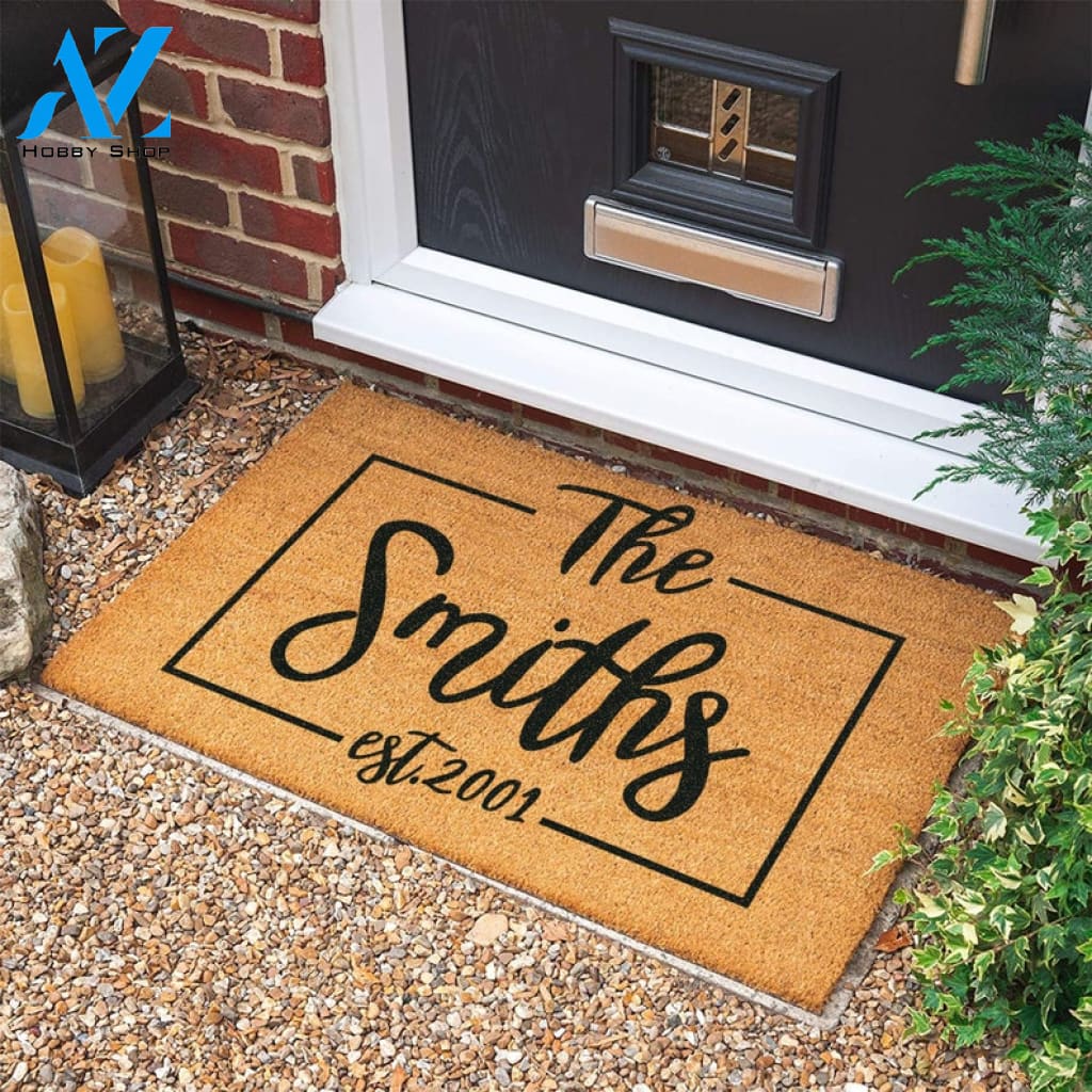 Welcome Door Mat Personalized Custom Doormat Personalized Gift Housewarming Gift New Home Gift Wedding Gift |