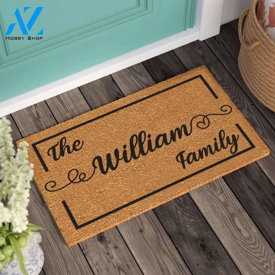 Welcome Door Mat Personalized Custom Doormat Personalized Gift Housewarming Gift New Home Gift Wedding Gift |