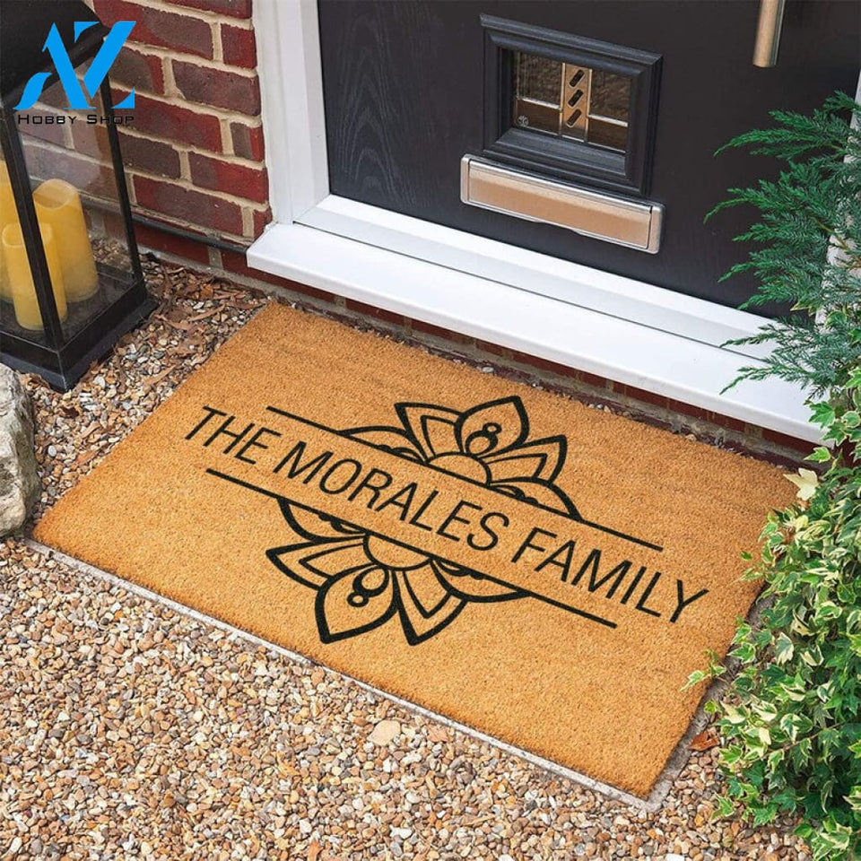 Welcome Door Mat Personalized Gift Personalized Custom Doormat Housewarming Gift Wedding Gift New Home Gift |