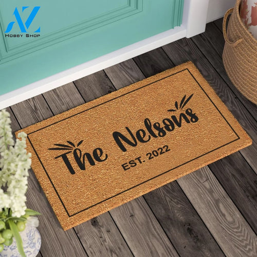 Welcome Door Mat Personalized Gift Wedding Gift Housewarming Gift Personalized Custom Doormat New Home Gift |