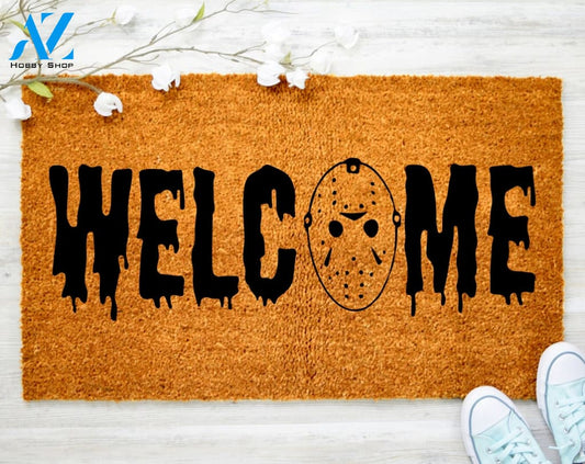 Welcome Halloween Doormat Halloween Decoration Halloween Porch Decor Home Decor Outdoor Decor Entryway Decor
