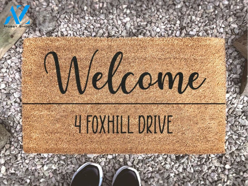 Welcome Mat - Home Decor - House Name Doormat - Housewarming Gift - Family - Welcome - New Home Gift - Personalized