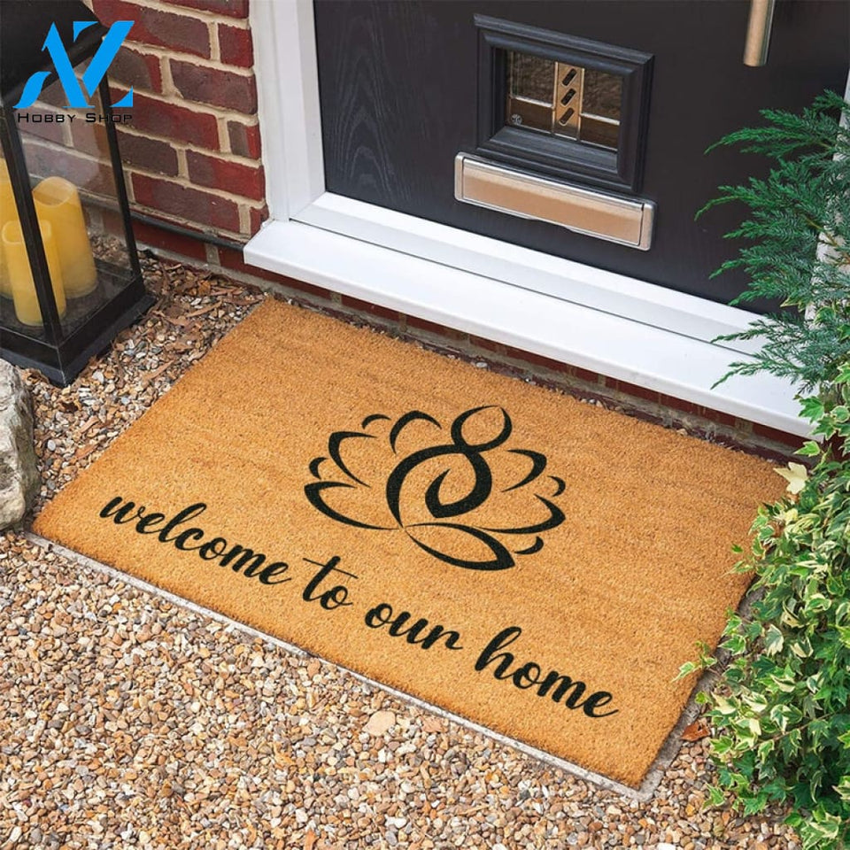 Welcome to Our Home Door Mat Housewarming Gift Welcome Door Mat New Home Gift Personalized Gift Personalized