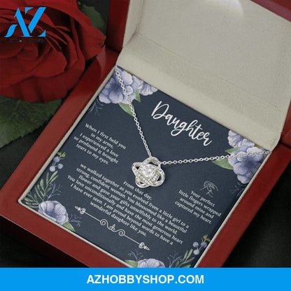 When I First Held You Daughter Silver Necklace From Mom and Dad