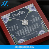 When I First Held You Daughter Silver Necklace From Mom and Dad