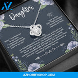 When I First Held You Daughter Silver Necklace From Mom and Dad