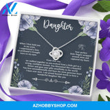 When I First Held You Daughter Silver Necklace From Mom and Dad