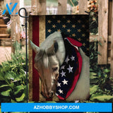 White horse, US flag, Horse drawing, Jesus symbol - Jesus Flag