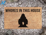 Whores In This House Doormat - WAP Mat - Cardi B - Custom Coir Mat - Music Gift - Welcome Mat