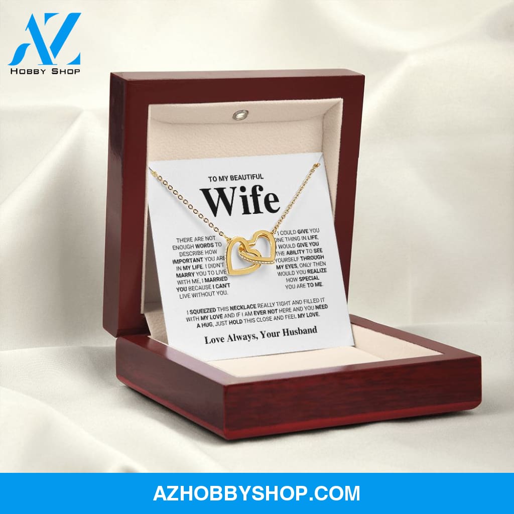 Wife - Feel My Love - Interlocking Hearts Necklace