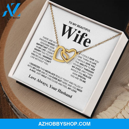 Wife - Feel My Love - Interlocking Hearts Necklace