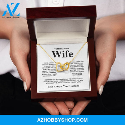 Wife - Feel My Love - Interlocking Hearts Necklace
