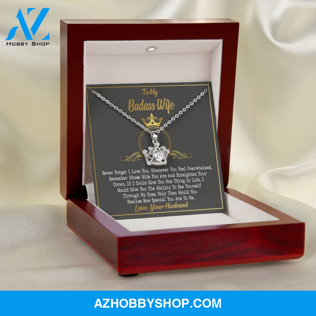 Wife - My Badass Wife - Crown Necklace